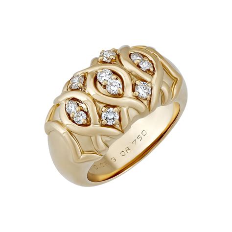 dior ring gold with diamonds|christian Dior ring gold.